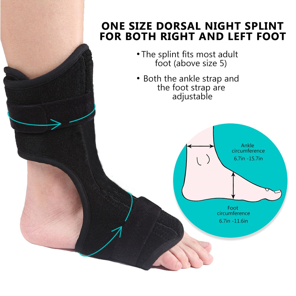 Quanquer Plantar Fasciitis Night Splint Right Or Left Foot New